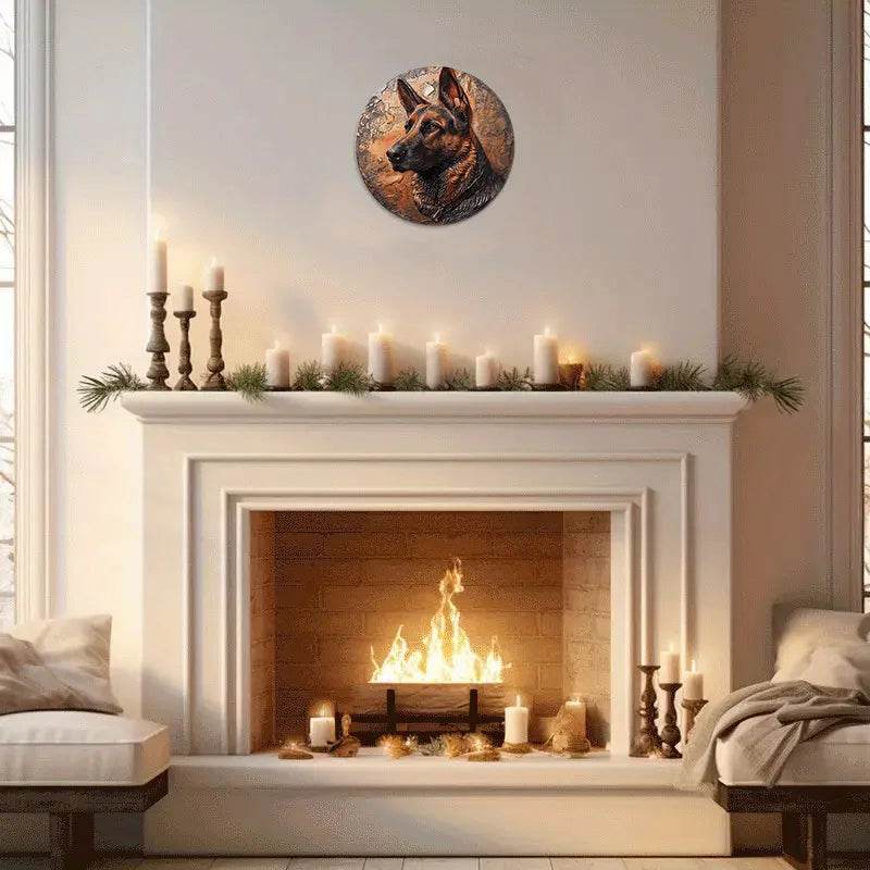 German Shepherds Flat 3D Ornament - Image 3