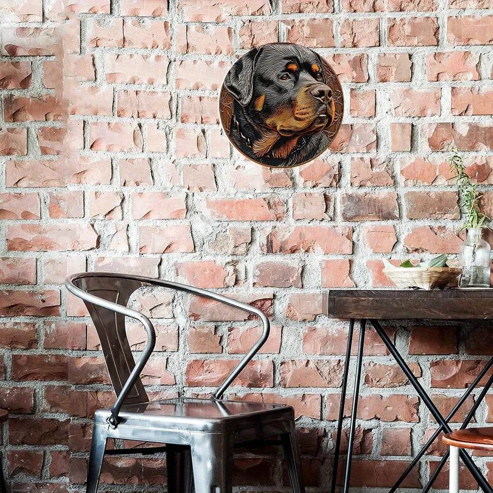 Rottweiler Dog Flat 3D Ornament - Image 6