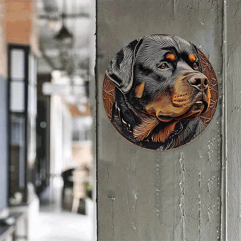 Rottweiler Dog Flat 3D Ornament - Image 7
