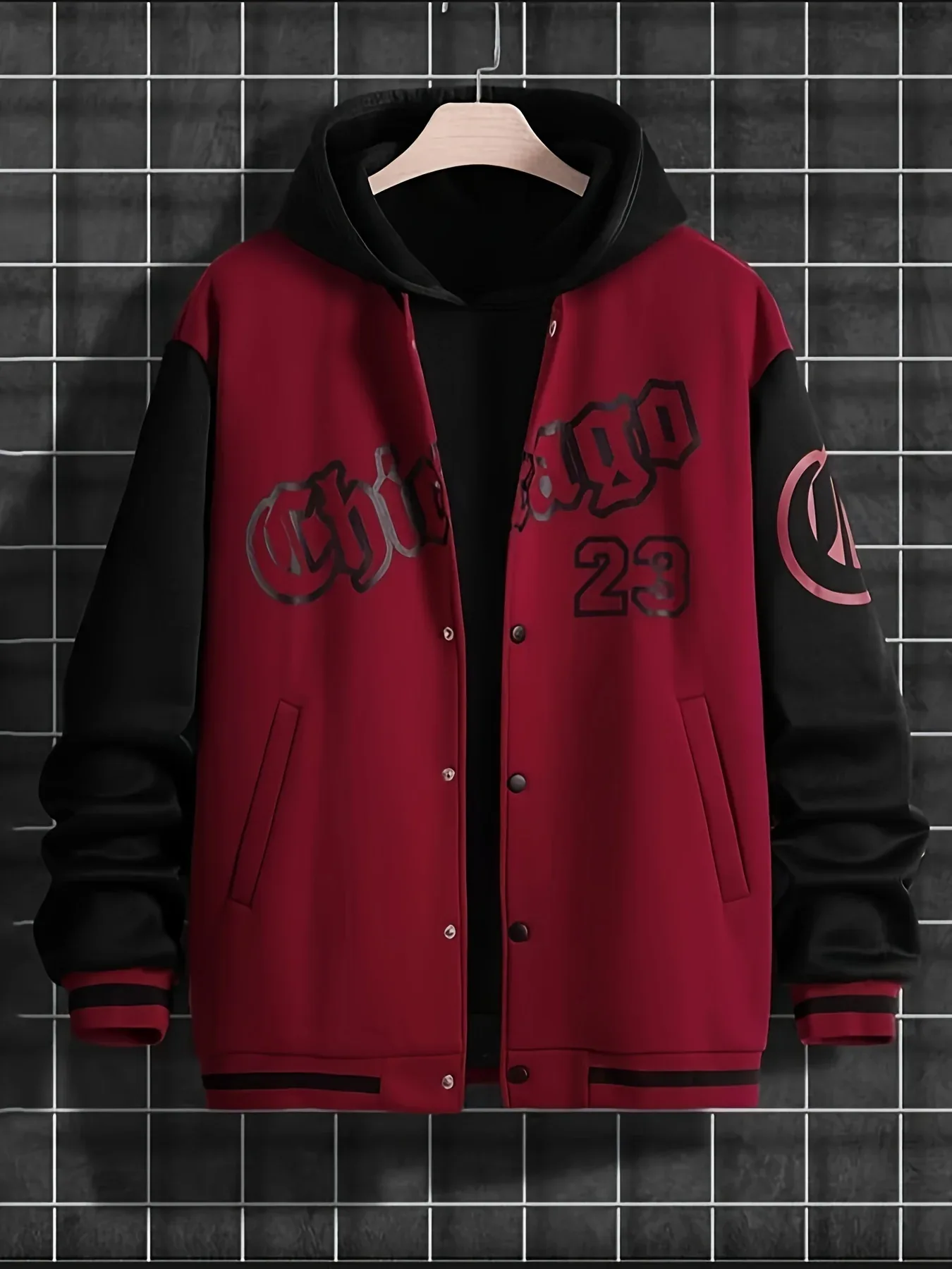 Spring And Autumn Street Men's Fashion Trend Loose Casual Baseball Uniform Jacket, Suitable For Outdoor And Dating - Image 2