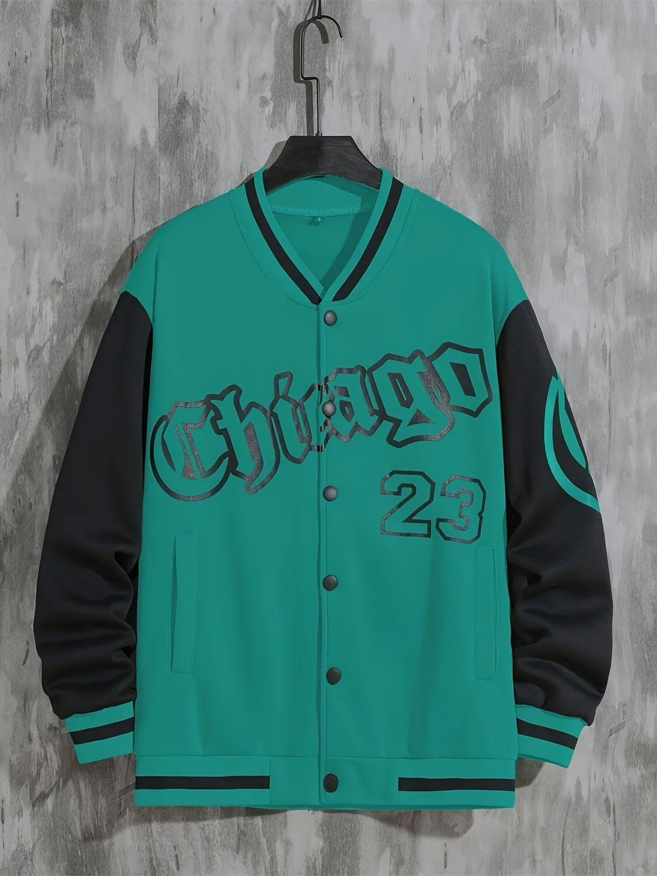 Spring And Autumn Street Men's Fashion Trend Loose Casual Baseball Uniform Jacket, Suitable For Outdoor And Dating - Image 4
