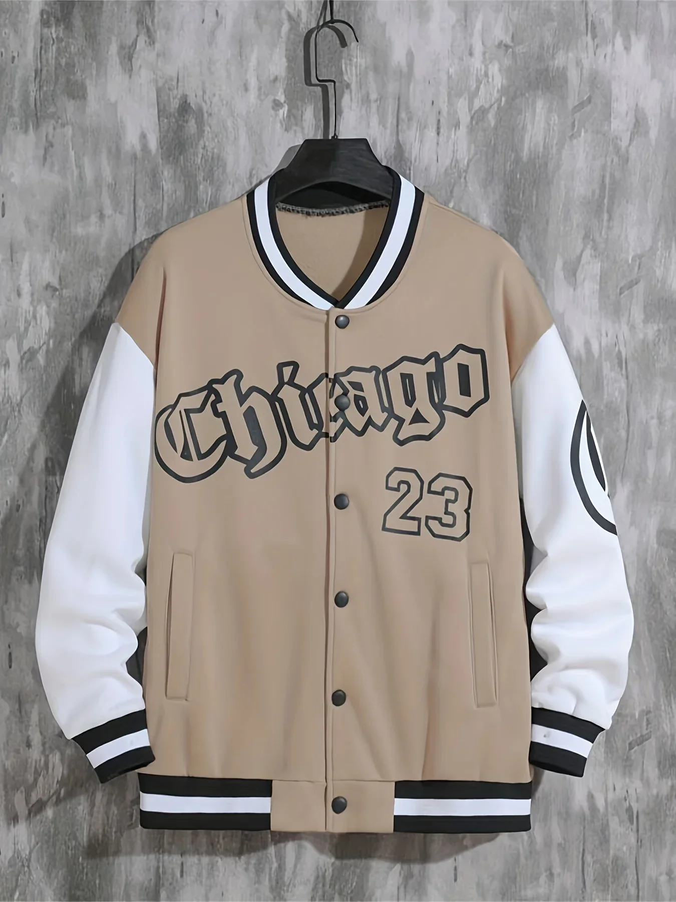 Spring And Autumn Street Men's Fashion Trend Loose Casual Baseball Uniform Jacket, Suitable For Outdoor And Dating - Image 7
