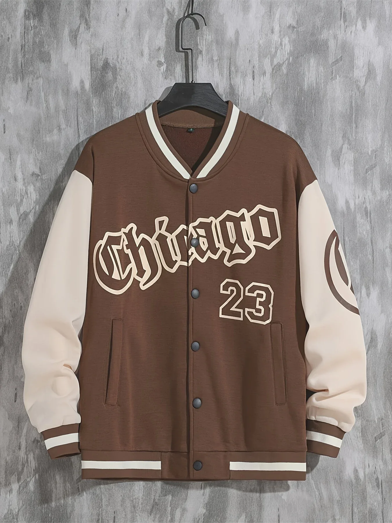 Spring And Autumn Street Men's Fashion Trend Loose Casual Baseball Uniform Jacket, Suitable For Outdoor And Dating - Image 8