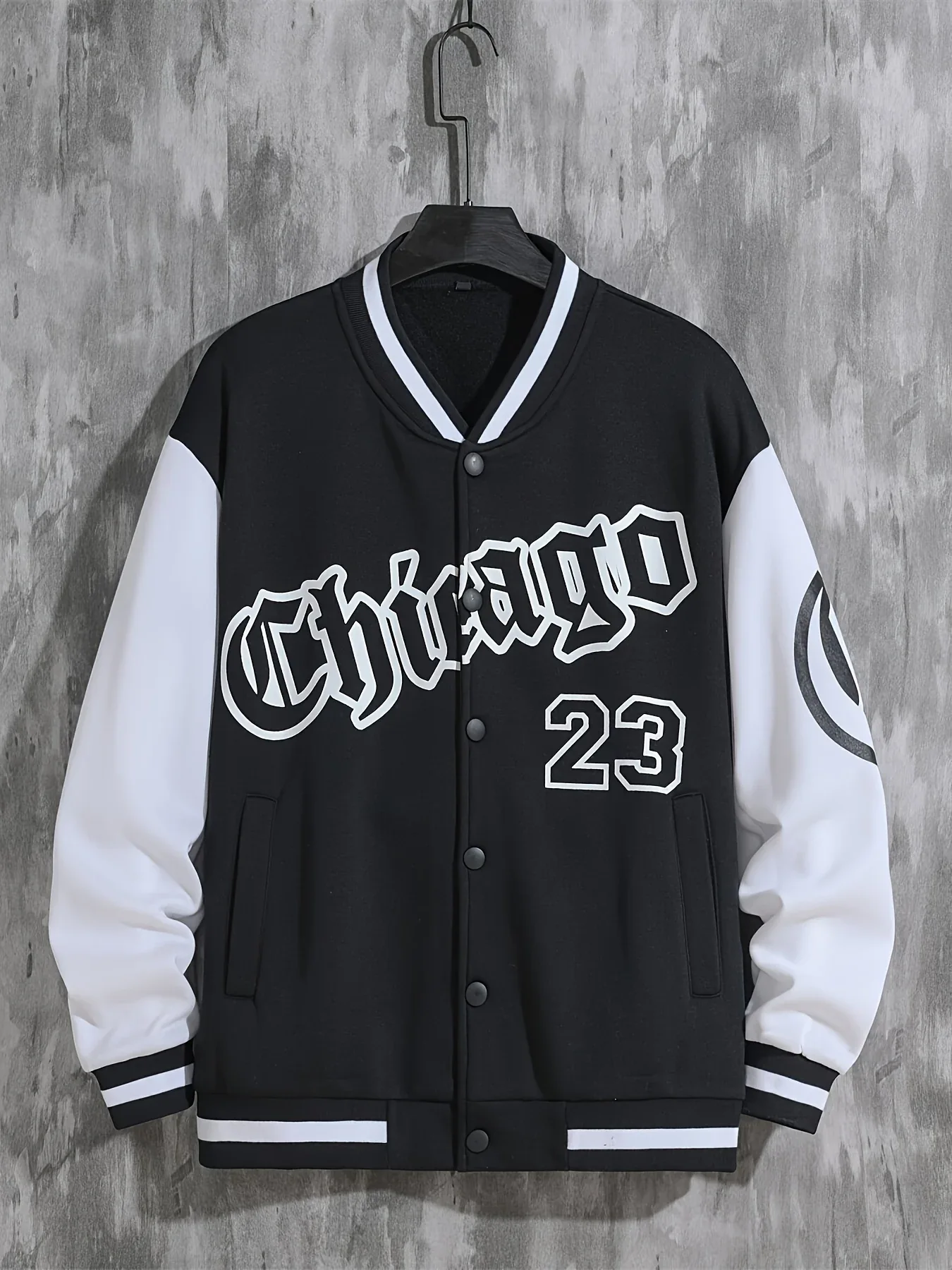 Spring And Autumn Street Men's Fashion Trend Loose Casual Baseball Uniform Jacket, Suitable For Outdoor And Dating - Image 9