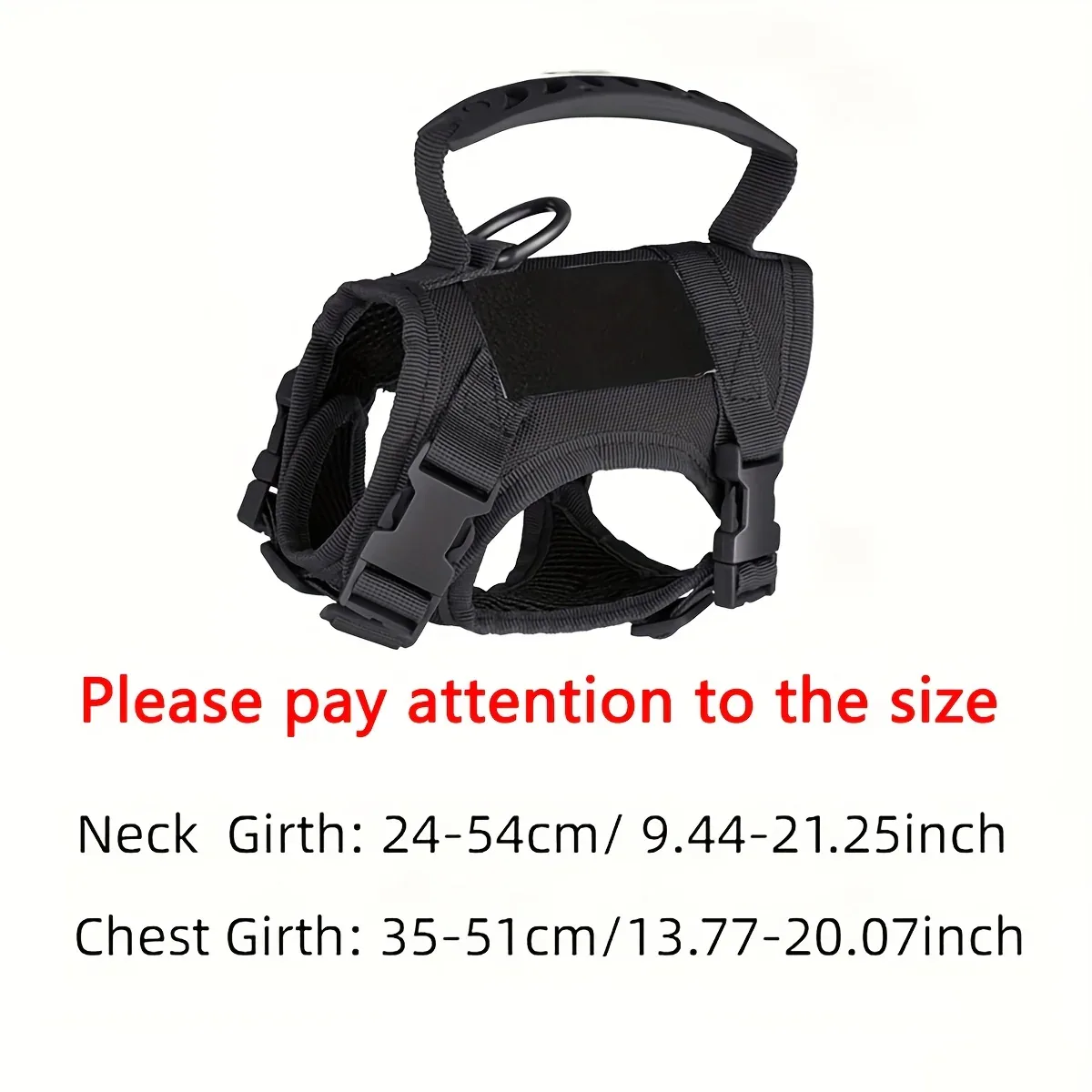 Tactical Cat Vest with Adjustable Straps & Red Cross Patch - Durable 600D Nylon Chest Harness for Small Dogs & Cats, Secure Leash Attachment, Ergonomic Design for Training & Outdoor Adventures, Cat Vest Harness, Adventure Pet - Image 5