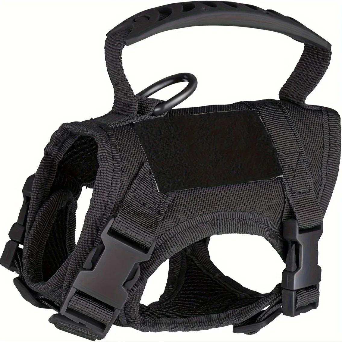 Tactical Cat Vest with Adjustable Straps & Red Cross Patch - Durable 600D Nylon Chest Harness for Small Dogs & Cats, Secure Leash Attachment, Ergonomic Design for Training & Outdoor Adventures, Cat Vest Harness, Adventure Pet - Image 6