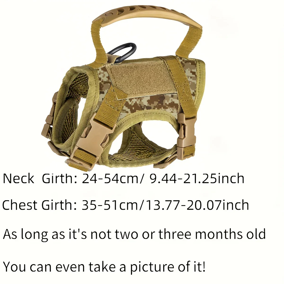 Tactical Cat Vest with Adjustable Straps & Red Cross Patch - Durable 600D Nylon Chest Harness for Small Dogs & Cats, Secure Leash Attachment, Ergonomic Design for Training & Outdoor Adventures, Cat Vest Harness, Adventure Pet - Image 8