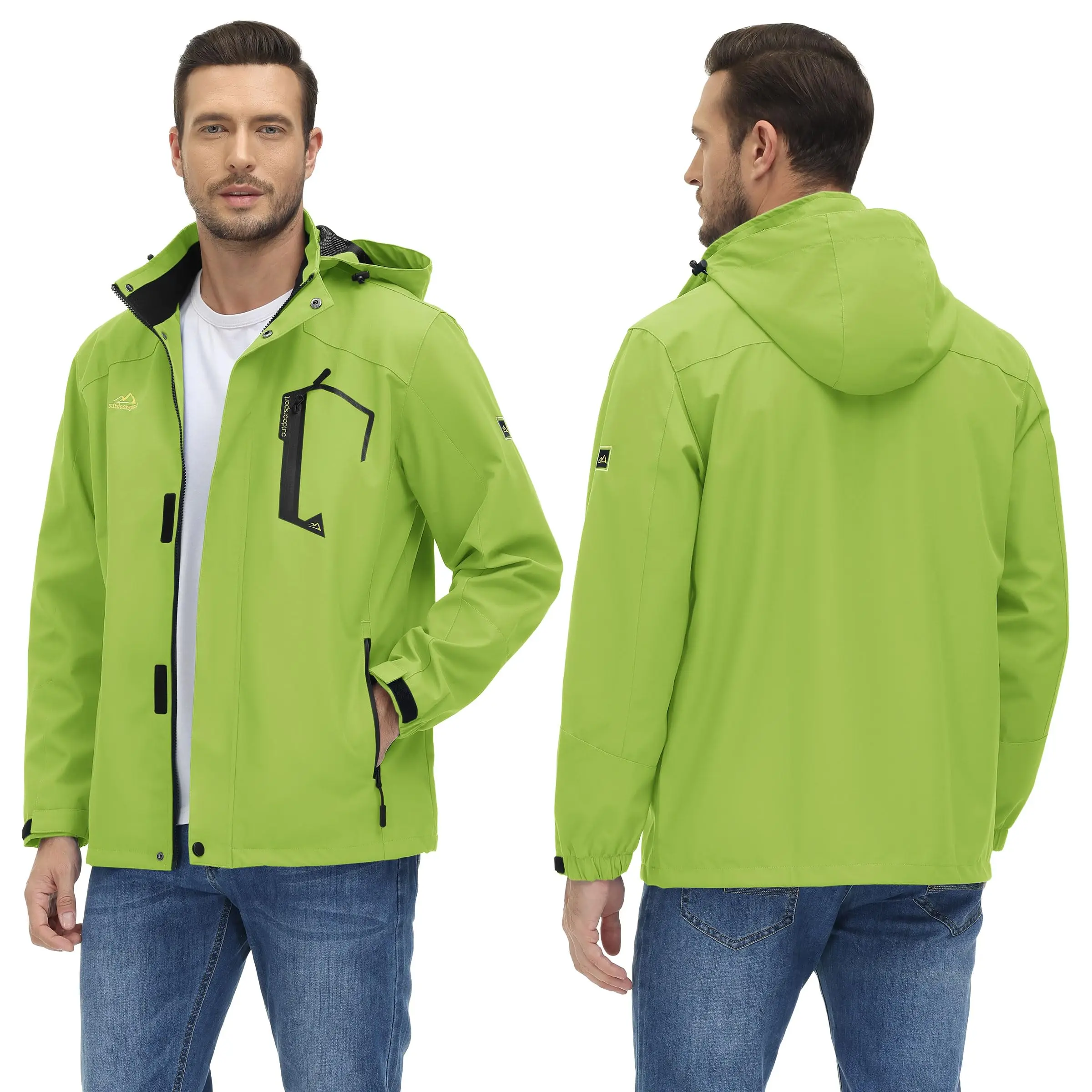 TACVASEN Spring Autumn Lightweight Jackets Mens Mesh Lined Waterproof Rain Jacket Outdoor Fishing Hiking Jacket Male Windbreaker - Image 30