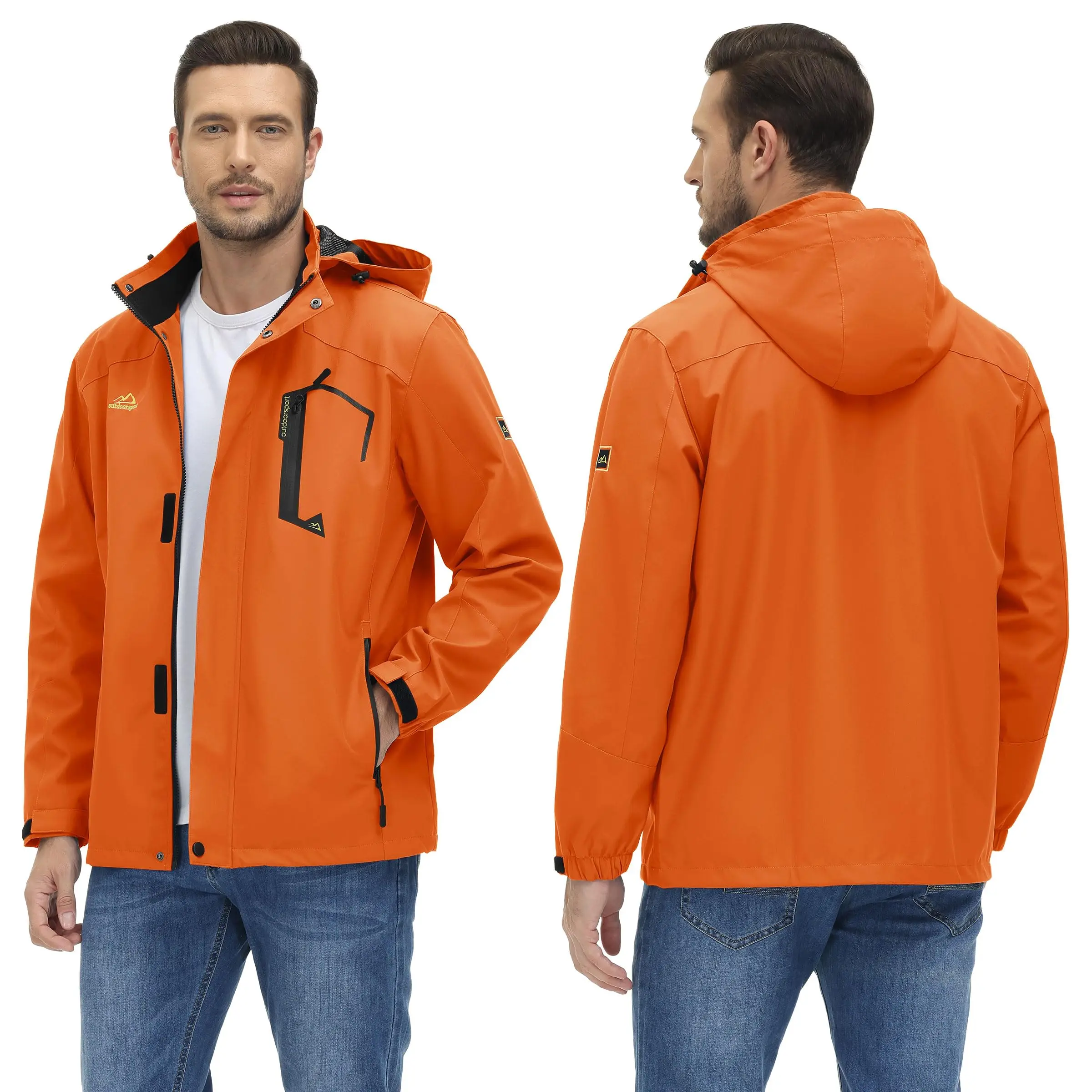 TACVASEN Spring Autumn Lightweight Jackets Mens Mesh Lined Waterproof Rain Jacket Outdoor Fishing Hiking Jacket Male Windbreaker - Image 32