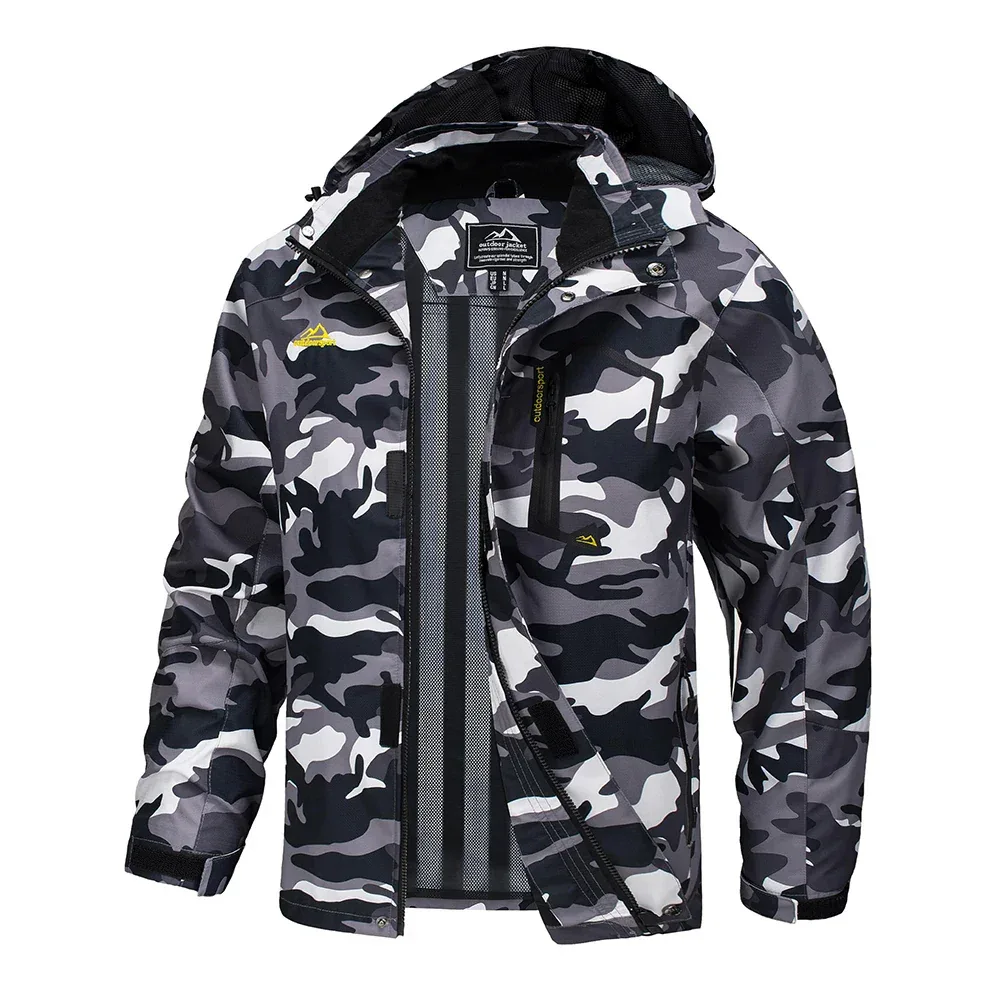 TACVASEN Spring Autumn Lightweight Jackets Mens Mesh Lined Waterproof Rain Jacket Outdoor Fishing Hiking Jacket Male Windbreaker - Image 49