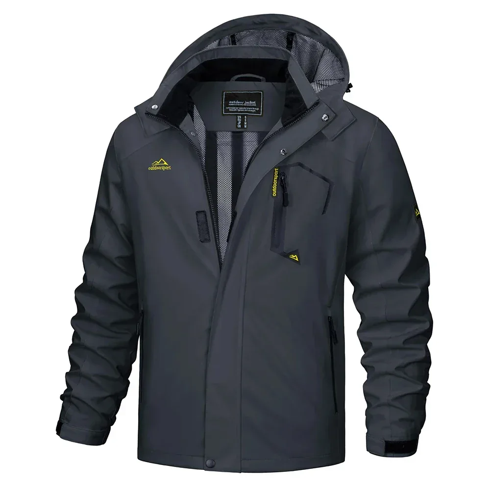 TACVASEN Spring Autumn Lightweight Jackets Mens Mesh Lined Waterproof Rain Jacket Outdoor Fishing Hiking Jacket Male Windbreaker - Image 51