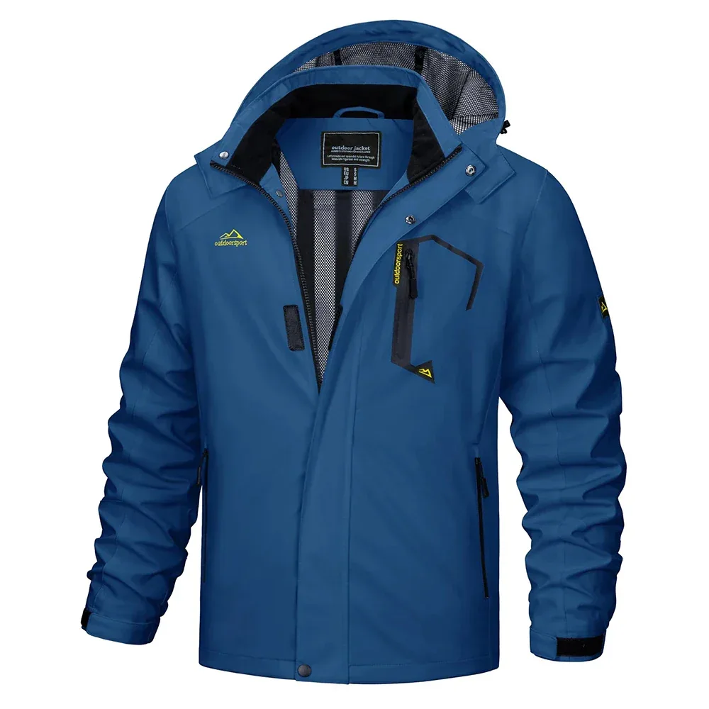 TACVASEN Spring Autumn Lightweight Jackets Mens Mesh Lined Waterproof Rain Jacket Outdoor Fishing Hiking Jacket Male Windbreaker - Image 52