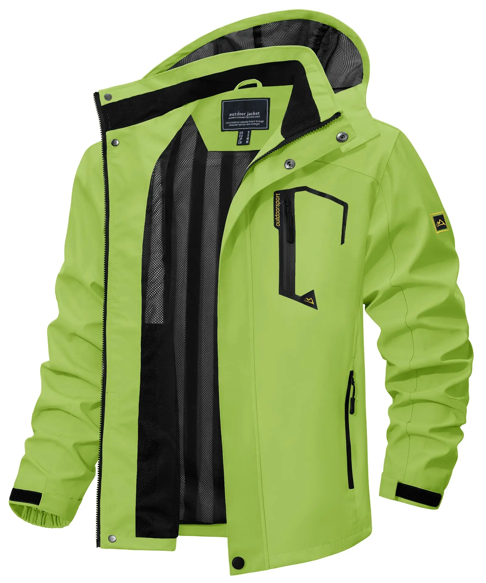 TACVASEN Spring Autumn Lightweight Jackets Mens Mesh Lined Waterproof Rain Jacket Outdoor Fishing Hiking Jacket Male Windbreaker - Image 55