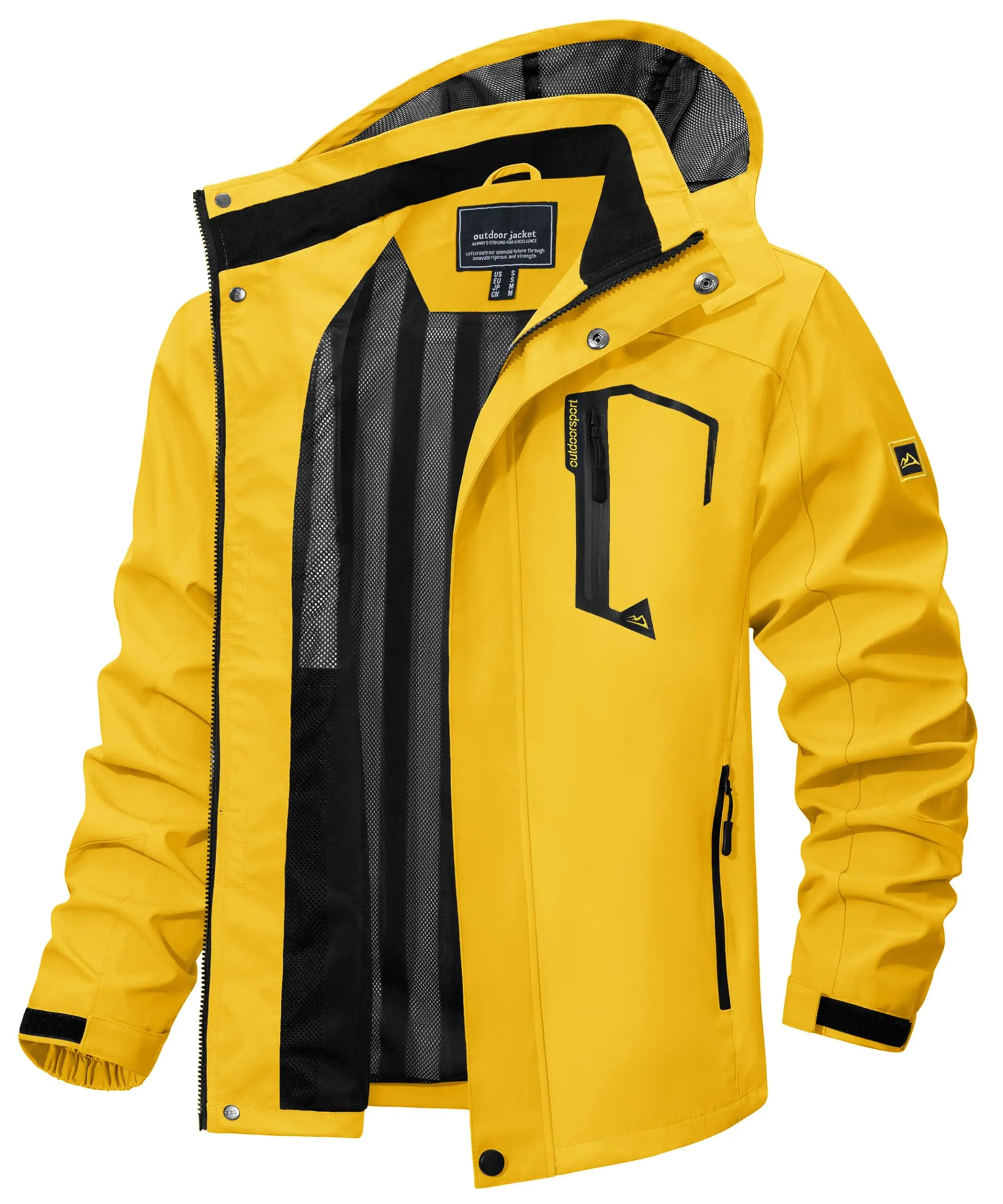 TACVASEN Spring Autumn Lightweight Jackets Mens Mesh Lined Waterproof Rain Jacket Outdoor Fishing Hiking Jacket Male Windbreaker - Image 56
