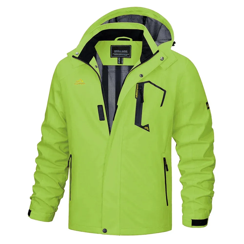 TACVASEN Spring Autumn Lightweight Jackets Mens Mesh Lined Waterproof Rain Jacket Outdoor Fishing Hiking Jacket Male Windbreaker - Image 58