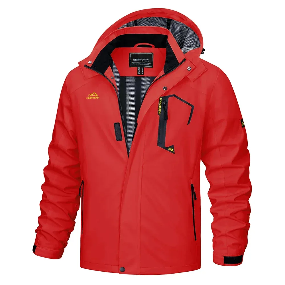 TACVASEN Spring Autumn Lightweight Jackets Mens Mesh Lined Waterproof Rain Jacket Outdoor Fishing Hiking Jacket Male Windbreaker - Image 60