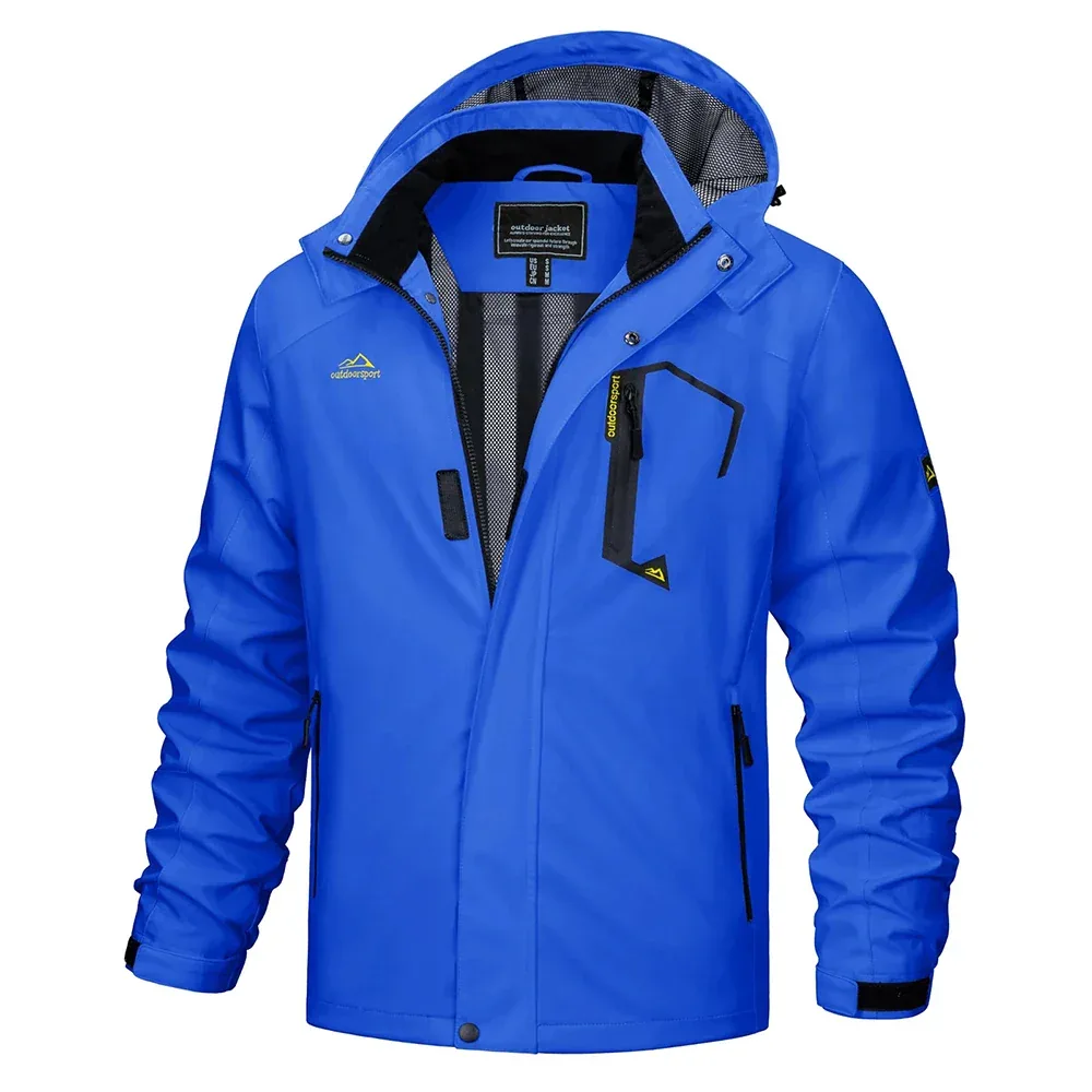TACVASEN Spring Autumn Lightweight Jackets Mens Mesh Lined Waterproof Rain Jacket Outdoor Fishing Hiking Jacket Male Windbreaker - Image 63