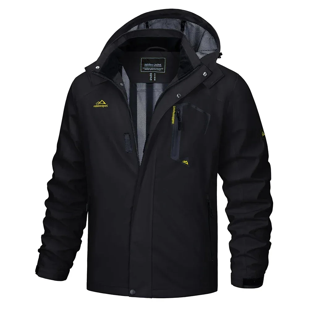 TACVASEN Spring Autumn Lightweight Jackets Mens Mesh Lined Waterproof Rain Jacket Outdoor Fishing Hiking Jacket Male Windbreaker - Image 68