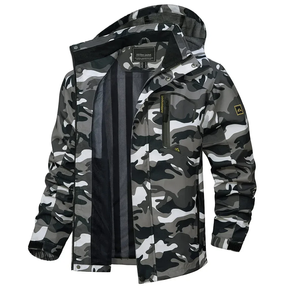 TACVASEN Spring Autumn Lightweight Jackets Mens Mesh Lined Waterproof Rain Jacket Outdoor Fishing Hiking Jacket Male Windbreaker - Image 72