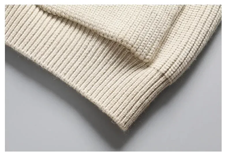 Two-Tone Knit Button Cardigan - Image 15