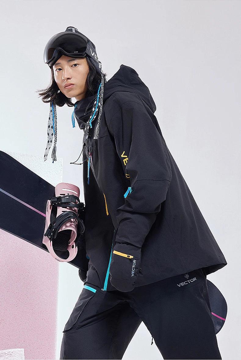 VECTOR Men and Women Cotton Contrast Skiing Top Waterproof and Durable Warm Snowboard Ski Double Board Single Board Outdoors - Image 23