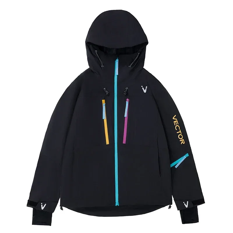 VECTOR Men and Women Cotton Contrast Skiing Top Waterproof and Durable Warm Snowboard Ski Double Board Single Board Outdoors - Image 30