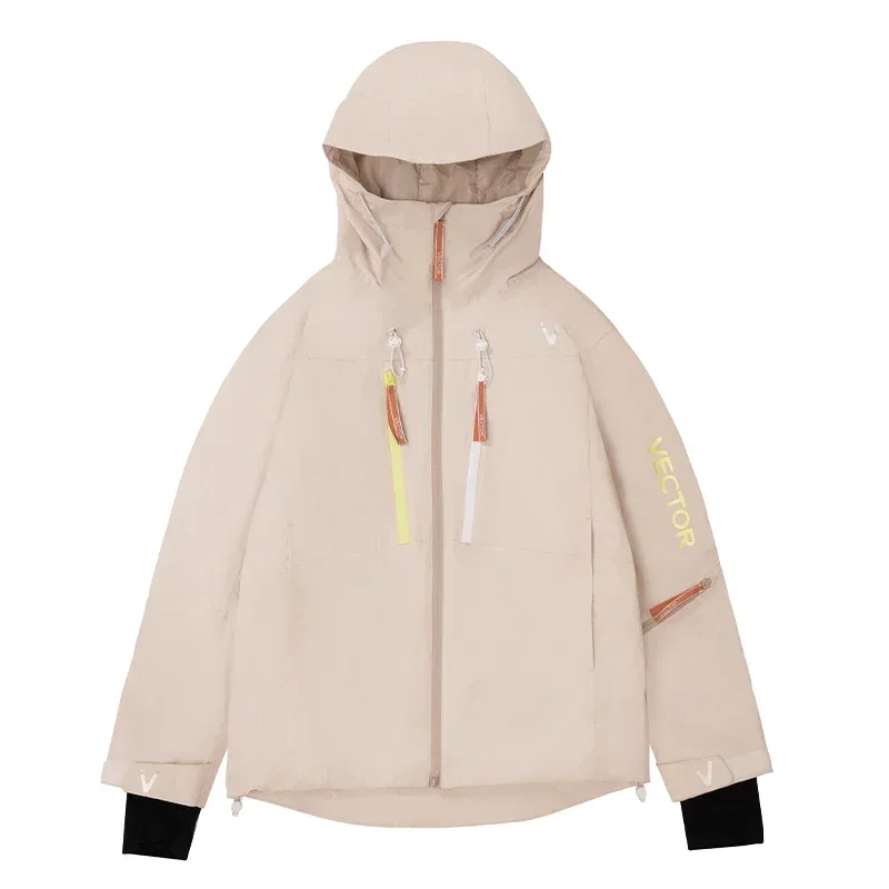 VECTOR Men and Women Cotton Contrast Skiing Top Waterproof and Durable Warm Snowboard Ski Double Board Single Board Outdoors - Image 31