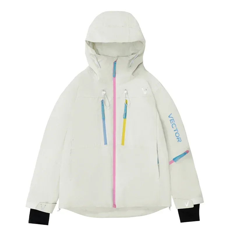 VECTOR Men and Women Cotton Contrast Skiing Top Waterproof and Durable Warm Snowboard Ski Double Board Single Board Outdoors - Image 32