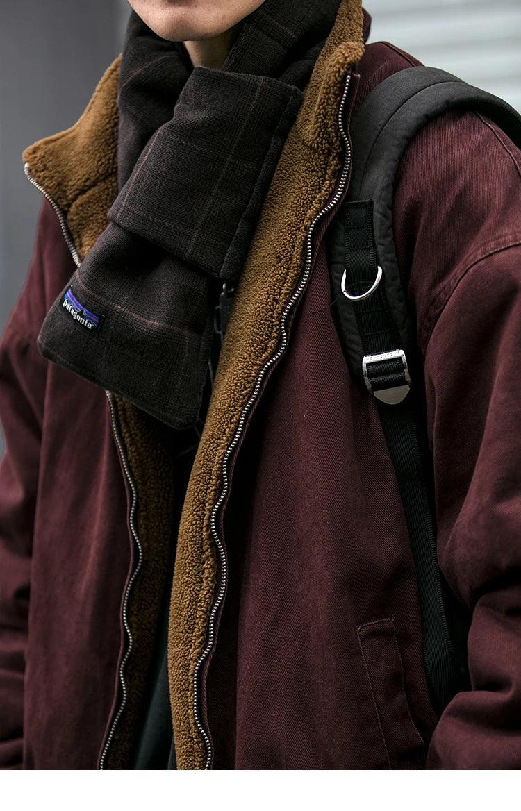Vintage Fleece Bomber Jacket - Image 11