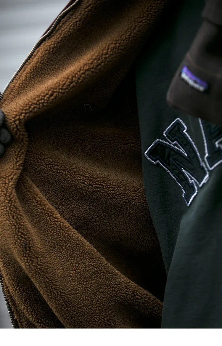 Vintage Fleece Bomber Jacket - Image 13