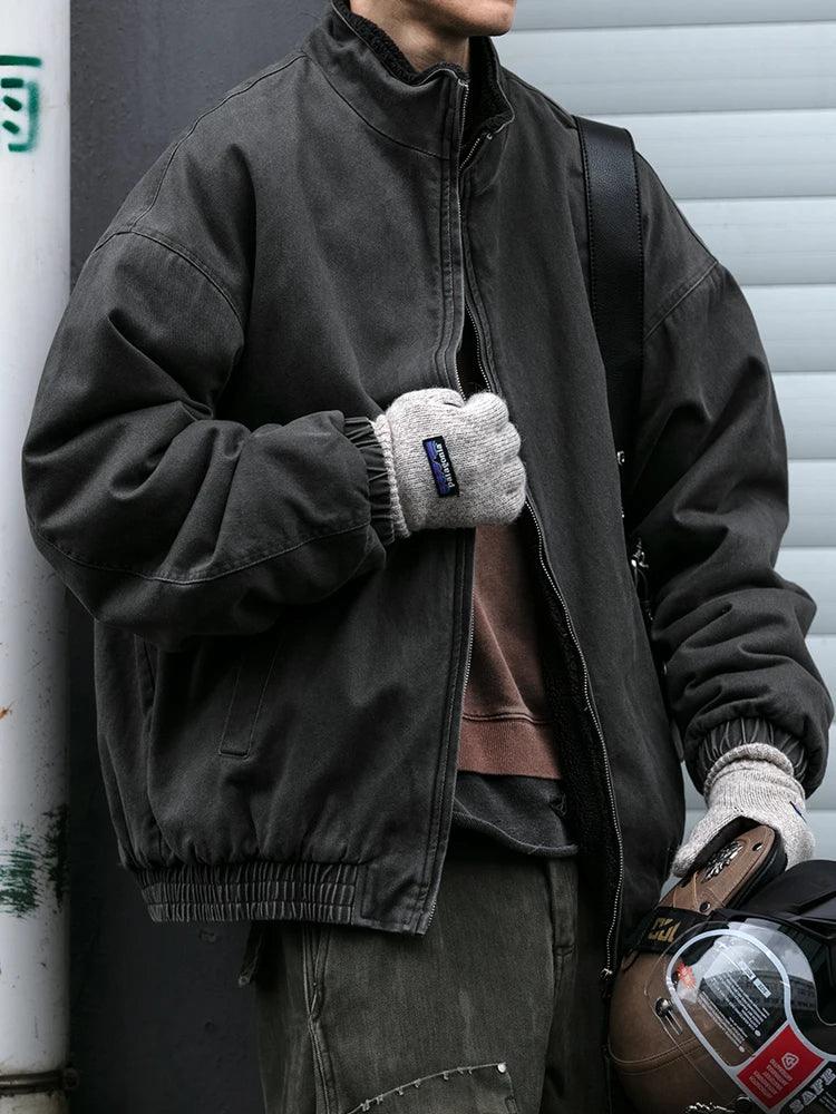 Vintage Fleece Bomber Jacket - Image 15