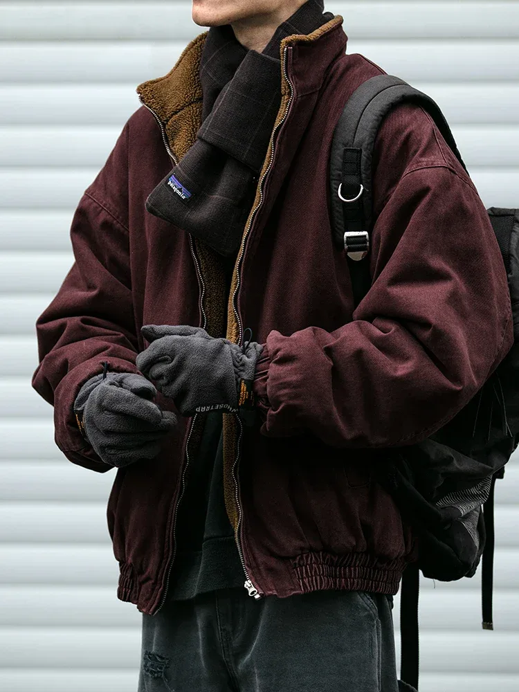 Vintage Fleece Bomber Jacket - Image 7
