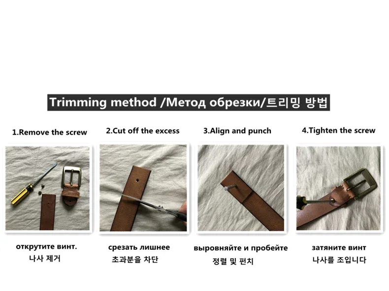 Vintage Luxury Handmade Leather Copper Buckle Man's Belt Cinturon Gotico Cowhide Retro All-match Casual Jeans Soft Belt ABC - Image 7