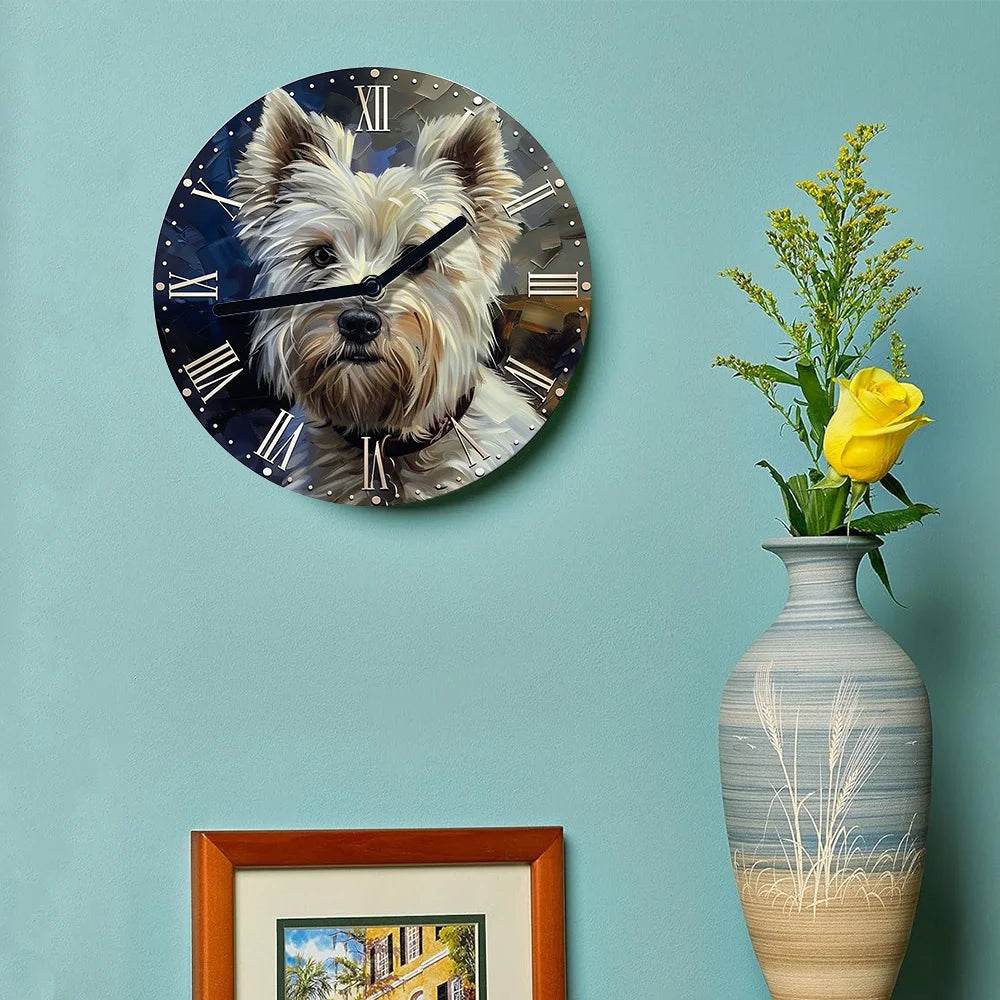 West Highland White Terrier Silent Wall Clock - Image 4