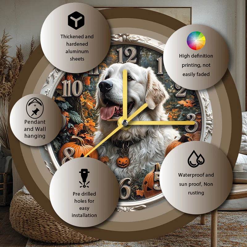 White Retriever Silent Wall Clock - Image 10