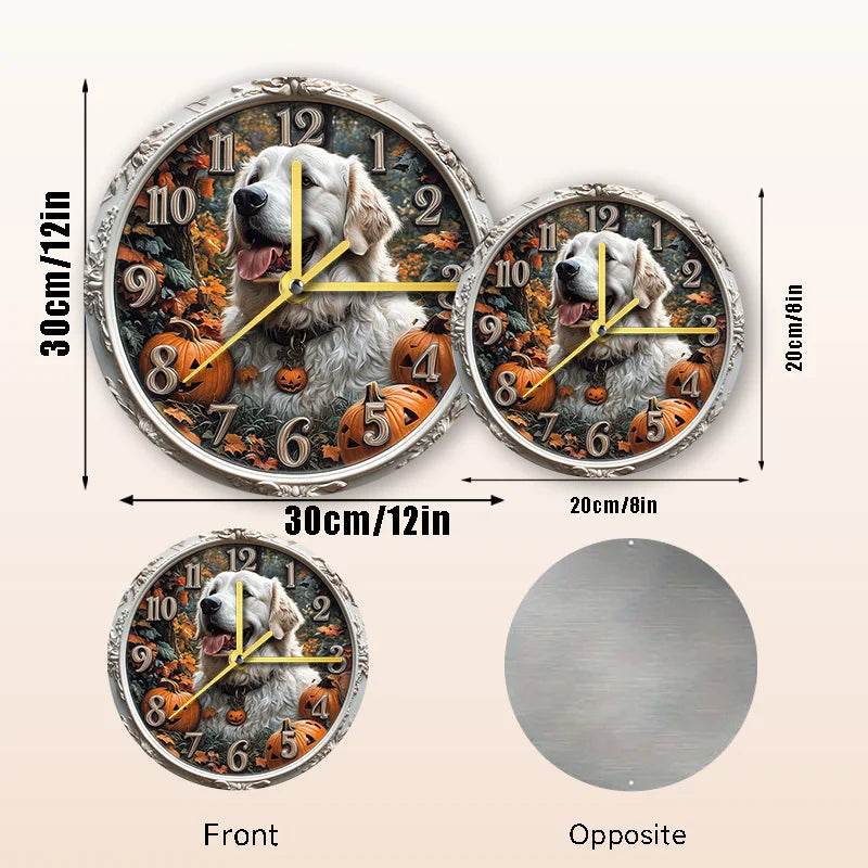 White Retriever Silent Wall Clock - Image 11