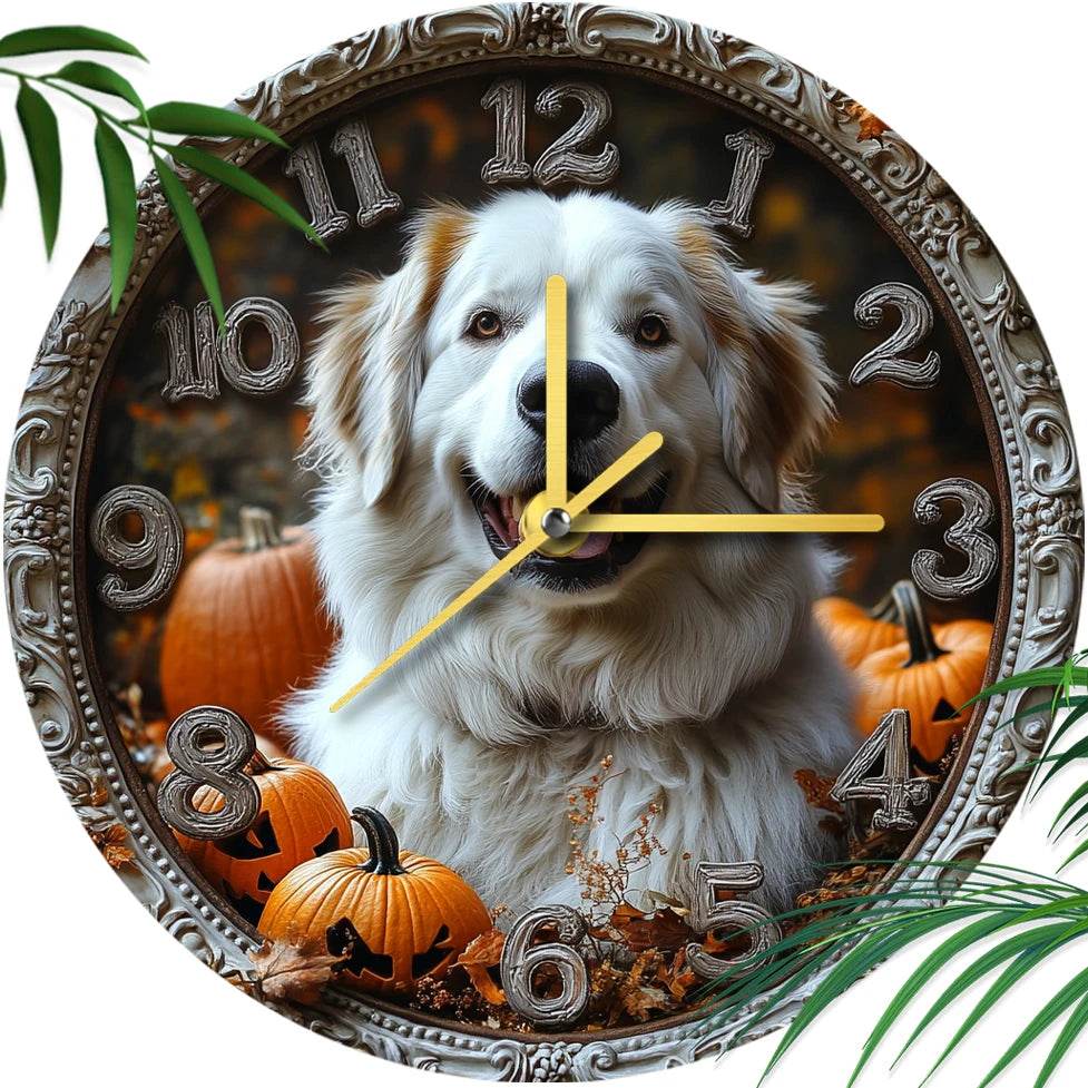 White Retriever Silent Wall Clock - Image 3