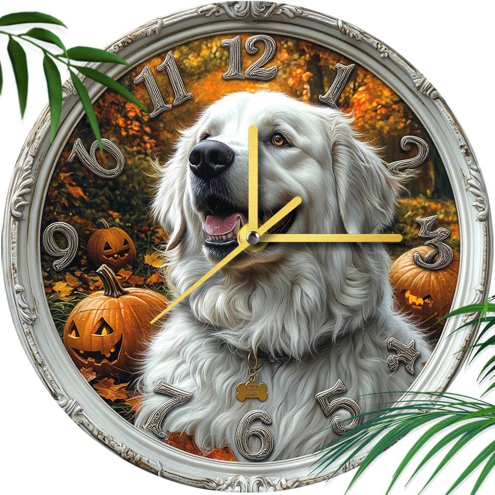 White Retriever Silent Wall Clock - Image 4