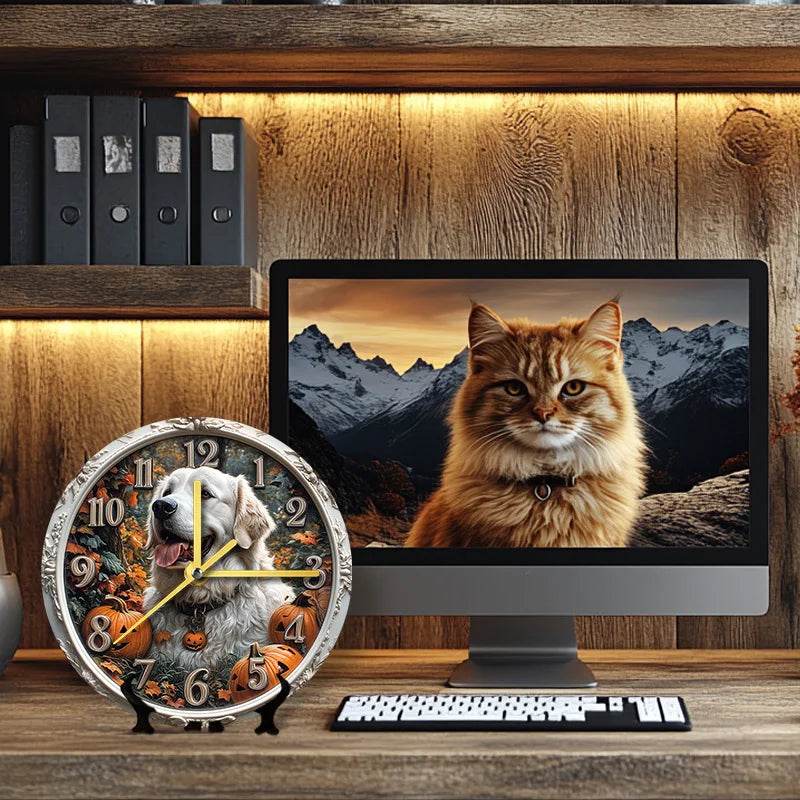 White Retriever Silent Wall Clock - Image 8