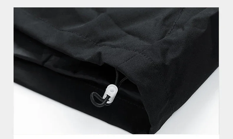 Windbreakers Men Hooded Jacket Zipper Coat Cargo Waterproof Black Bomber Camping Loose Thin Softshell Hooded Hiking Jacket - Image 21
