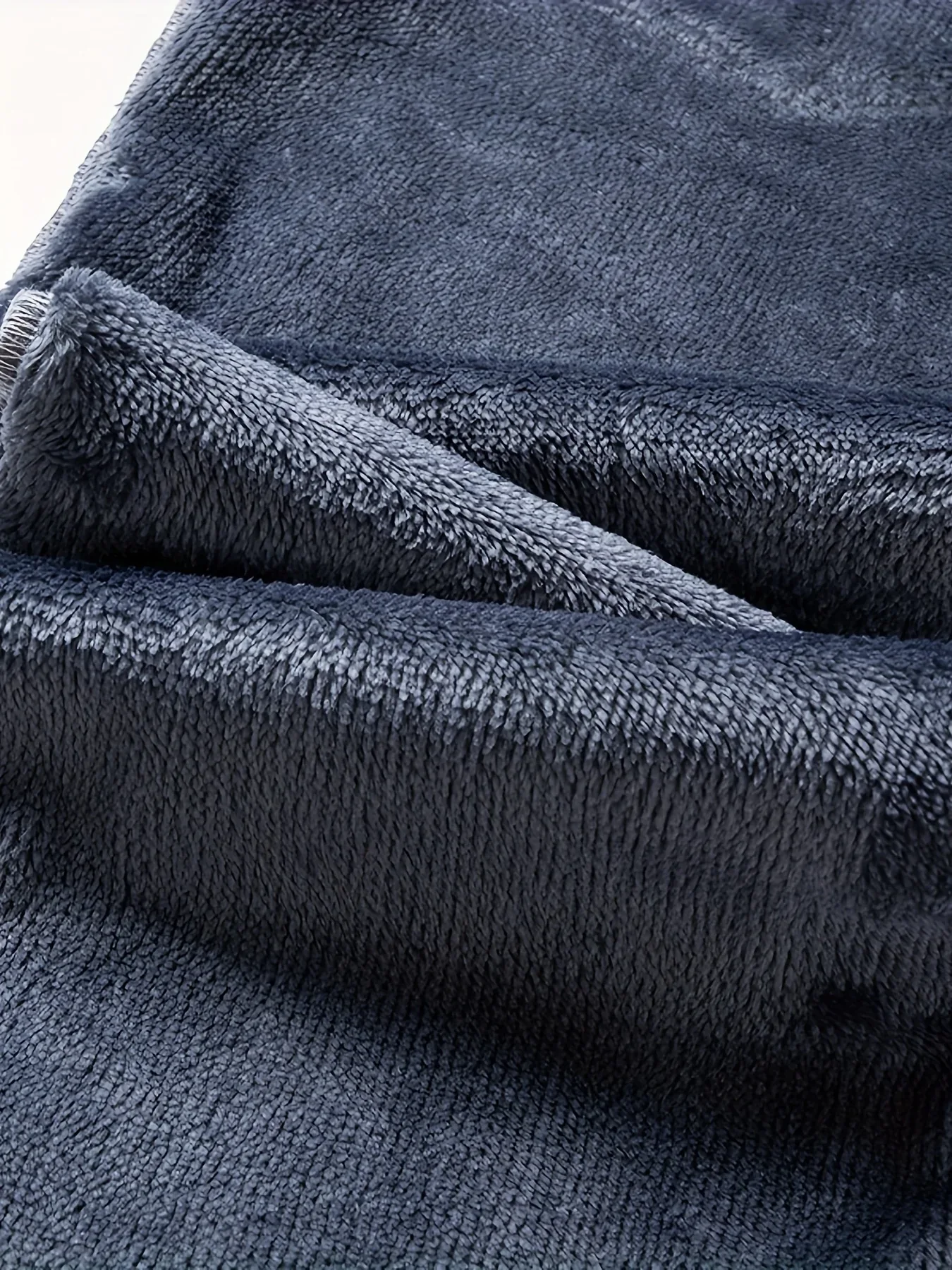 Winter New Arrival Fleece-Lined Thickened Minimalist Stretch blue trousers, long pants - Image 16