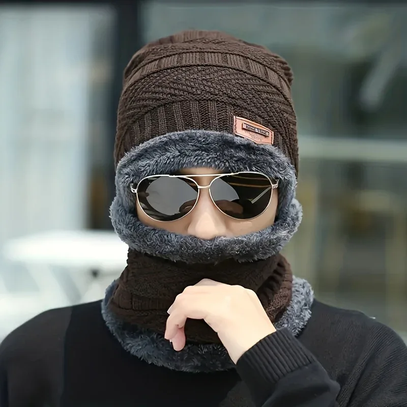 Winter Thicken Men And Women General Warm Beanie + Soft Scarf Warm Set, Ideal choice for Gifts - Image 5