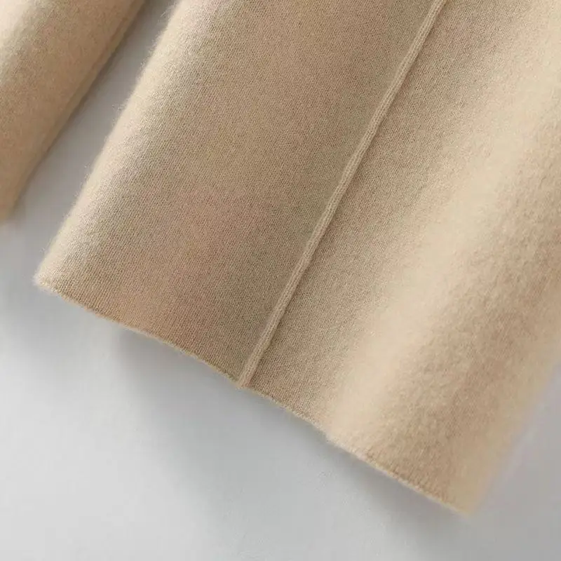 Women Merino Wool Knitted Wide Leg Pants Autumn Winter Basic Soft Warm Cashmere Knit Trousers Casual Simple Style Korean - Image 10