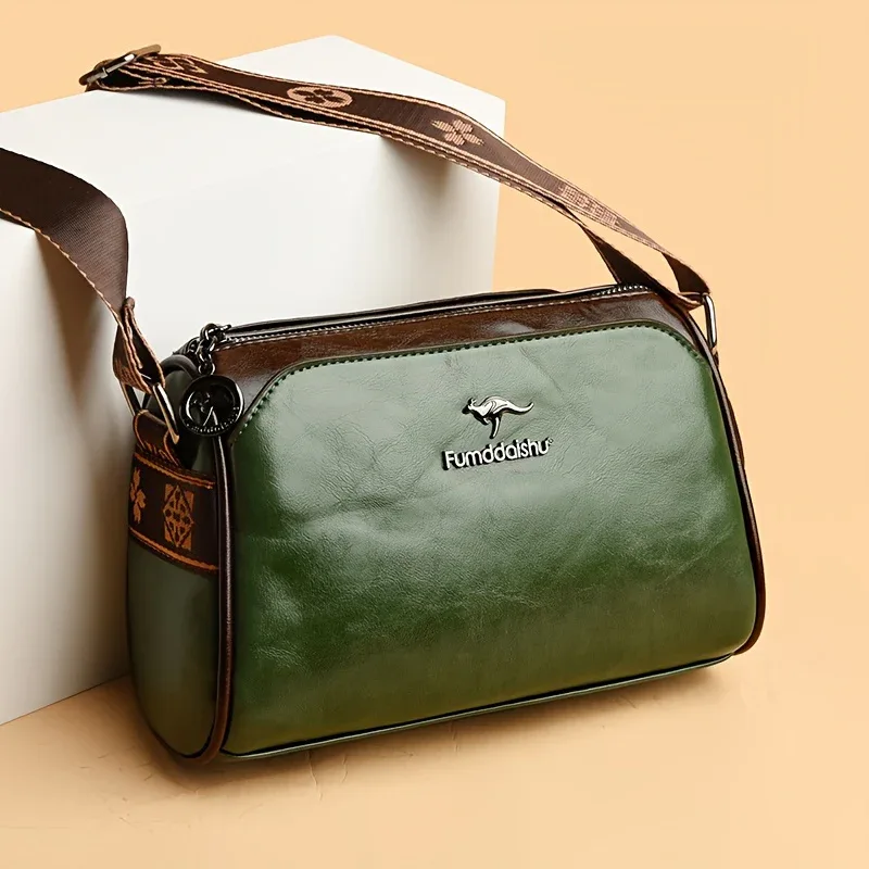 Women'S Crossbody Bag, Solid Color Pillow-Shaped Shoulder Bag with Adjustable Strap, Zipper Closure, Polyester Lining, Edge Paint Detail - Image 11