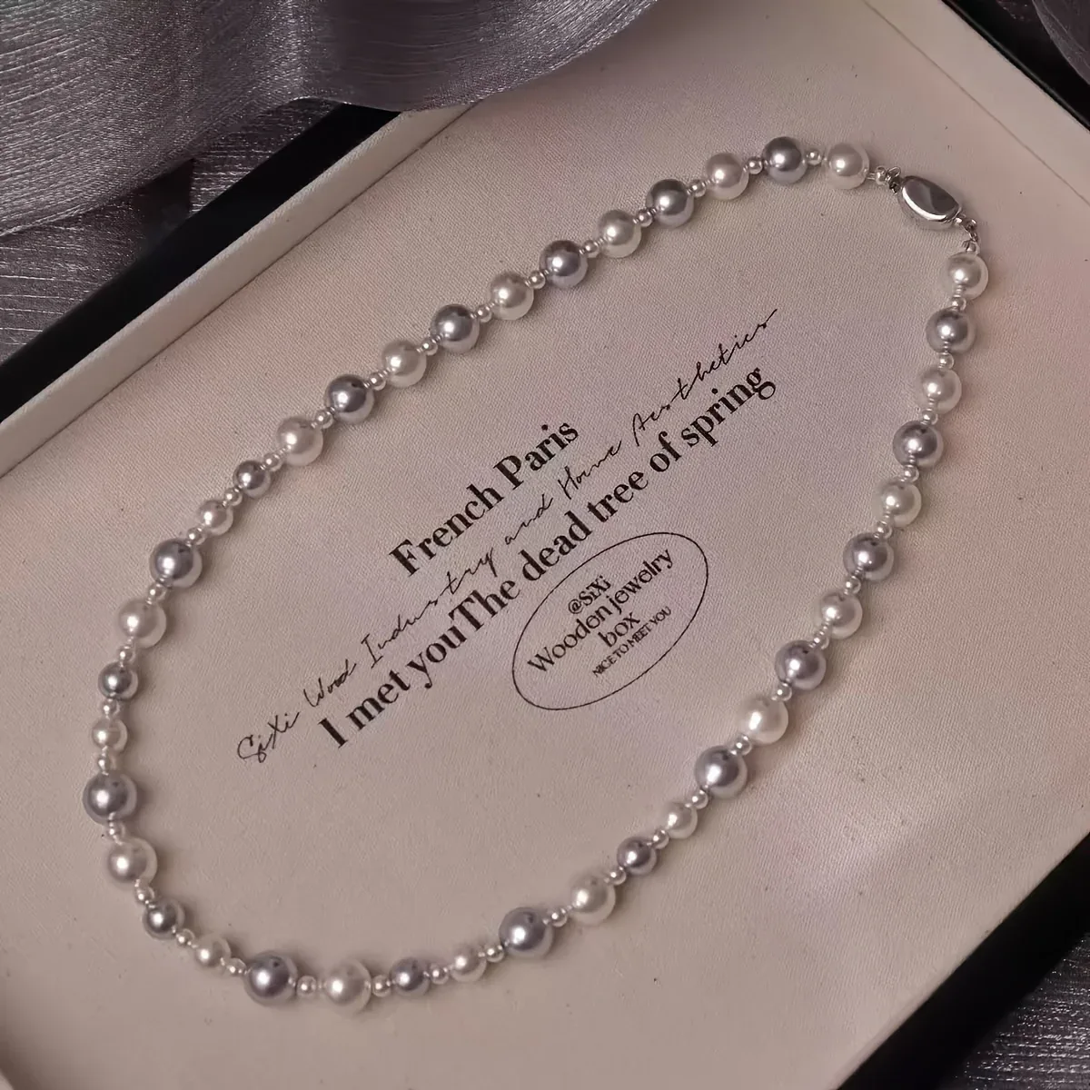 Women'S Elegant Freshwater Pearl Necklace with Shell - Classic Bohemian Style, Versatile Accessory for Daily Wear and Parties, Perfect Valentine'S Day Gift, All-Season Freshwater Pearls Necklace - Image 3