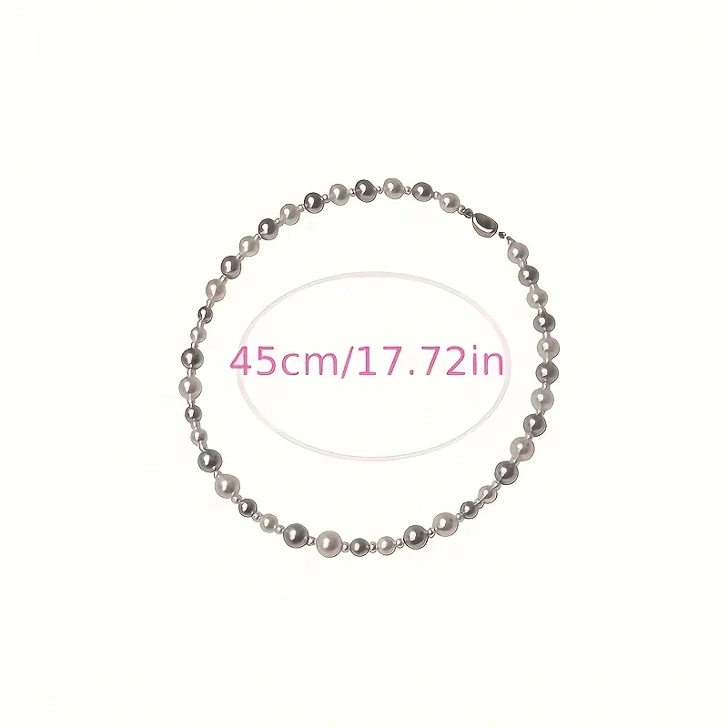 Women'S Elegant Freshwater Pearl Necklace with Shell - Classic Bohemian Style, Versatile Accessory for Daily Wear and Parties, Perfect Valentine'S Day Gift, All-Season Freshwater Pearls Necklace - Image 4