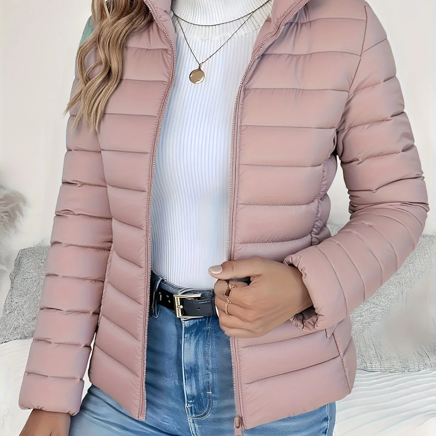 Slim Quilted Puffer Jacket - Image 8