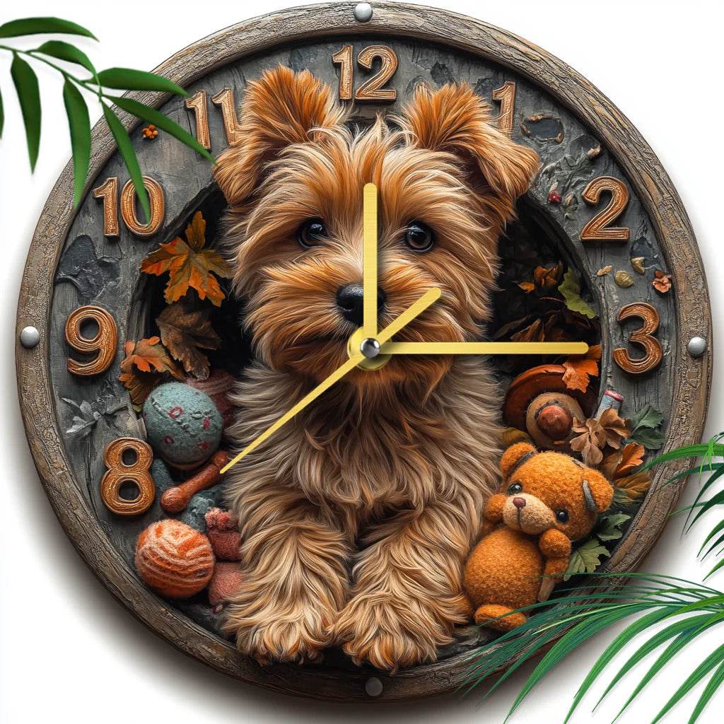 Yorkshire Terrier Silent Wall Clock - Image 11
