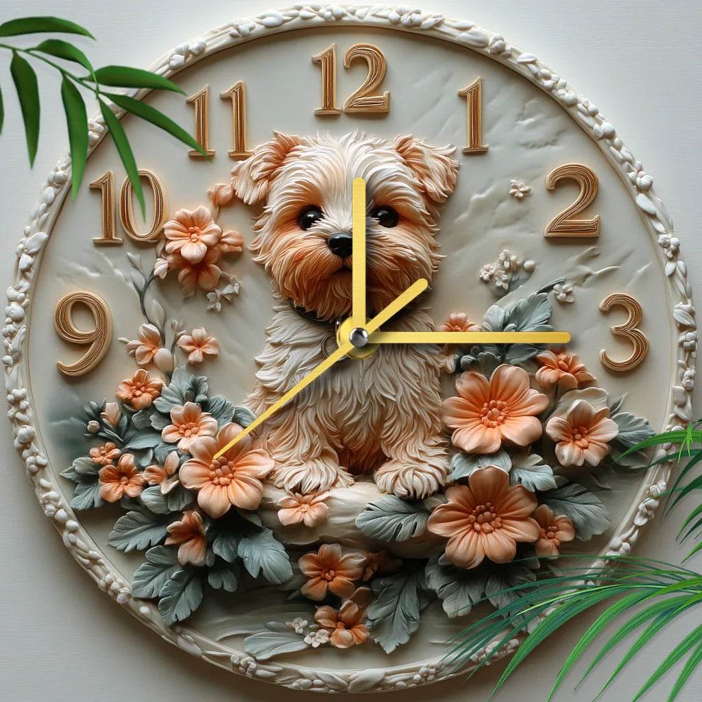 Yorkshire Terrier Silent Wall Clock - Image 3