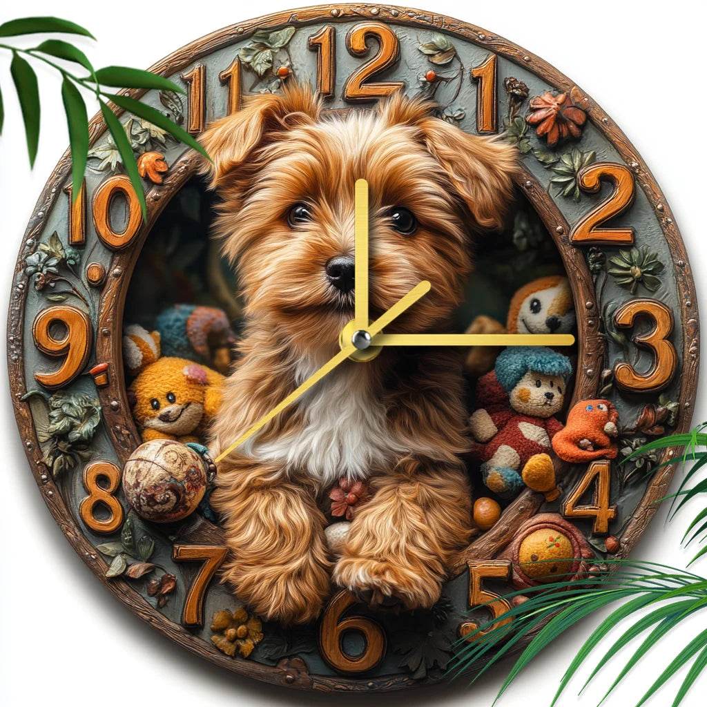 Yorkshire Terrier Silent Wall Clock - Image 4
